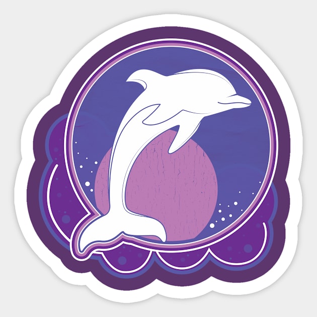 Dolphin Sticker by jondenby